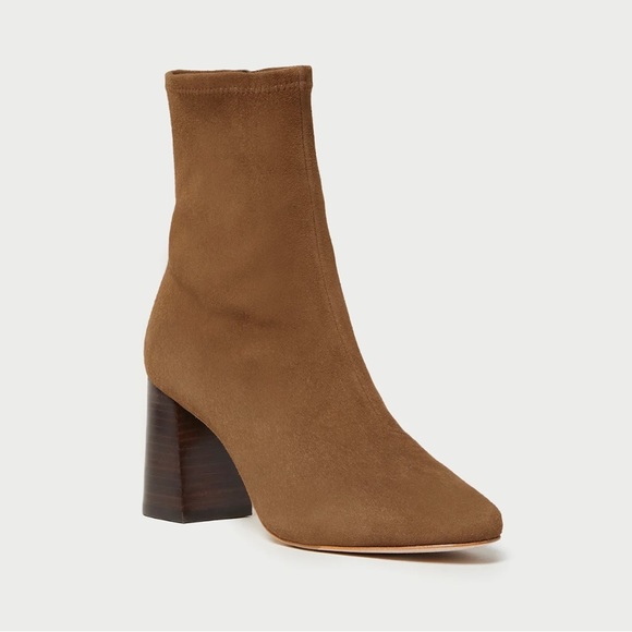 Loeffler Randall Elise Cacao Stretch Bootie Suede 7